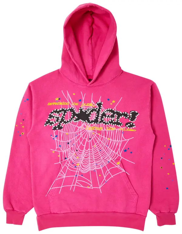 Sp5der P*NK V2 Hoodie Pink