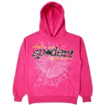 Sp5der P*NK V2 Hoodie Pink
