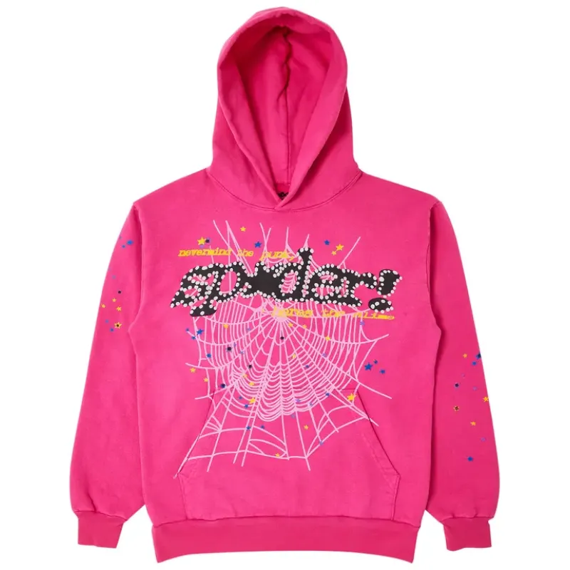 Sp5der P*NK V2 Hoodie Pink