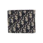 Dior Compact Wallet Beige And Black Dior Oblique Jacquard 2OBBC027YSE_H05E