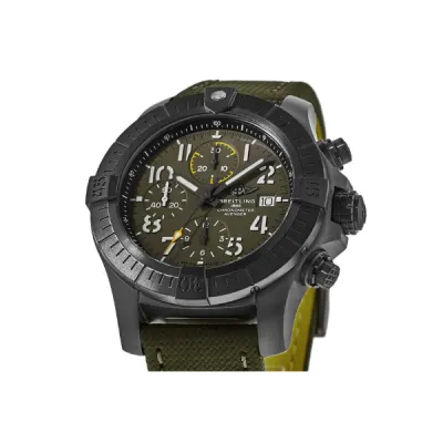 Breitling Avenger Chronograph 45 Night Mission Black Ti Green Dial Men's Watch V13317101L1X1 02