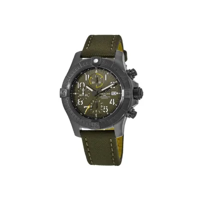 Breitling Avenger Chronograph 45 Night Mission Black Ti Green Dial Men's Watch V13317101L1X1 01
