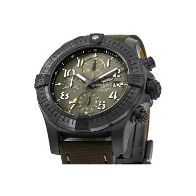 Breitling Avenger Chronograph 45 Night Mission Green Dial Ti Case Men's Watch V13317101L1X2 02