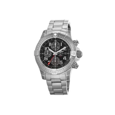 Breitling Avenger Chronograph GMT 45 Black Dial Steel Men's Watch A24315101B1A1 01