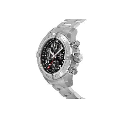 Breitling Avenger Chronograph GMT 45 Black Dial Steel Men's Watch A24315101B1A1 02