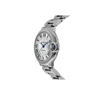 Cartier Ballon Bleu 33mm Silver Dial Steel Women's Watch WSBB0044 02