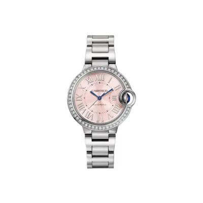 Cartier Ballon Bleu de Cartier Pink Dial Diamond Bezel Women's Watch W4BB0037 01