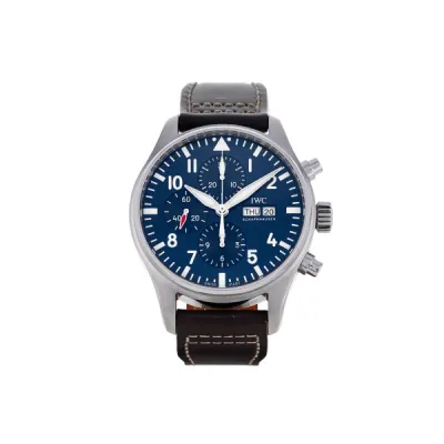 IWC Pilot's Le Petit Prince Automatic Blue Dial Leather - Brown IW377714 01