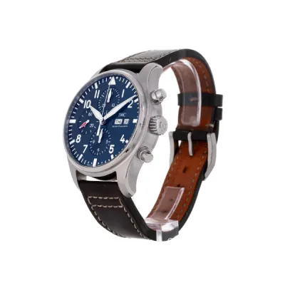 IWC Pilot's Le Petit Prince Automatic Blue Dial Leather - Brown IW377714 02