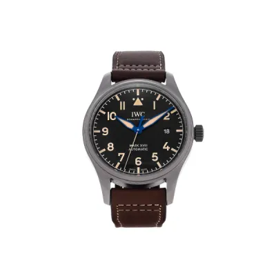 IWC Pilot's Mark XVIII Automatic Black Dial Leather - BrownIW327006 01