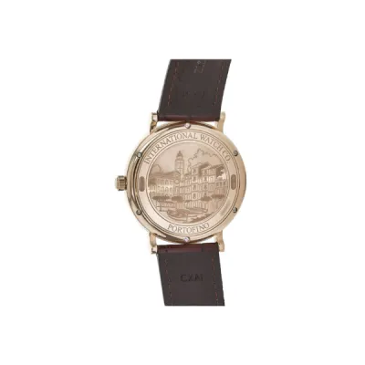 IWC Portofino Automatic 18kt Rose Gold Silver Dial Leather Strap Men's Watch IW356504 02
