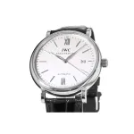 IWC Portofino Automatic Silver Dial Leather Strap Men's Watch IW356501