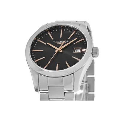 Longines Conquest Classic Black Dial Stainless Steel Women's Watch L2.386.4.52.6 02
