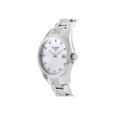Longines Conquest Classic Mother Pearl Dial Steel Women's Watch L2.386.4.87.6 02