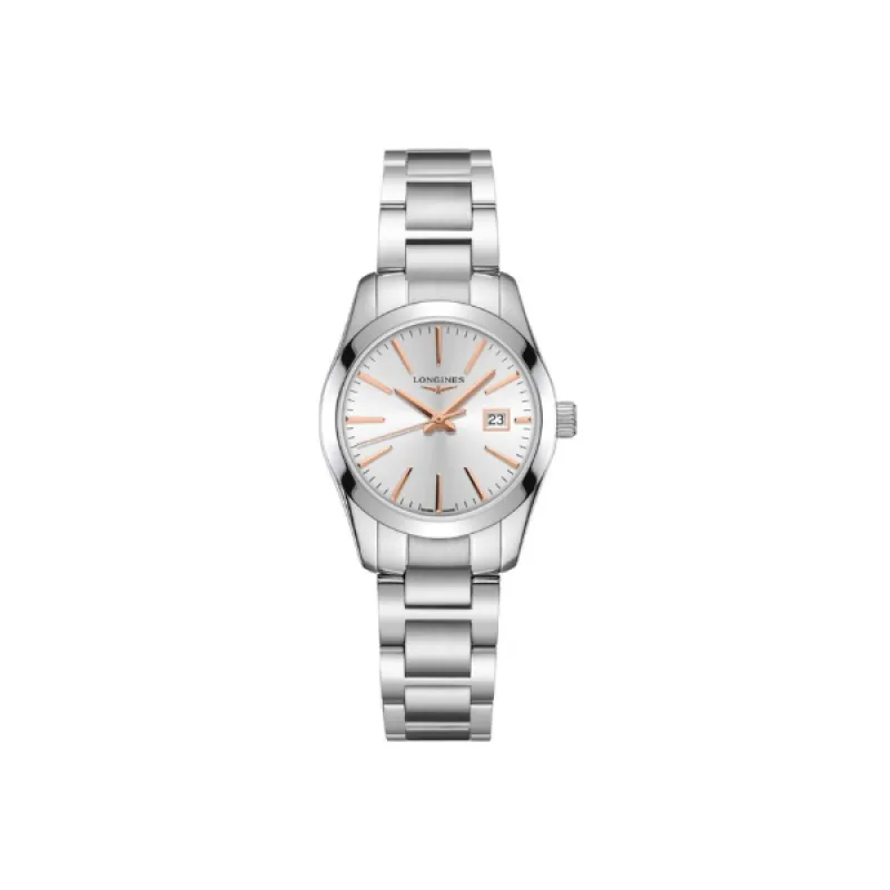 Longines Conquest Classic Silver Dial Stainless Steel Women's Watch L2.286.4.72.6
