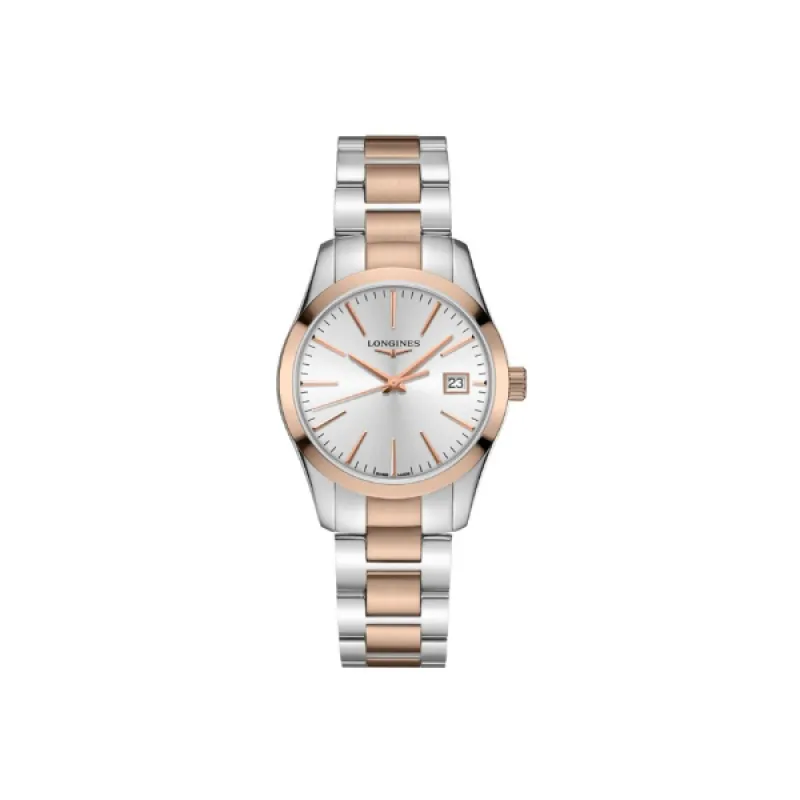 Longines Conquest Classic Silver Dial Two Toned Stainless Steel Women's Watch L2.386.3.72.7