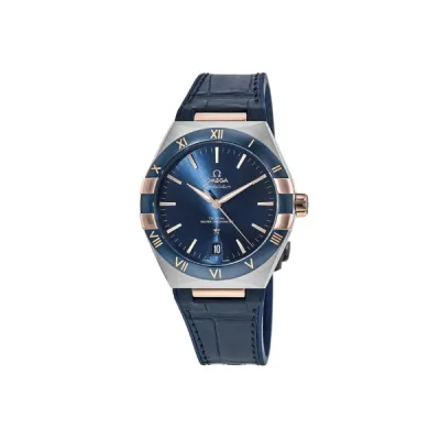 Omega Constellation Co-Axial Master Blue Dial Gold Blue Strap Men's Watch 131.23.41.21.03.001 01