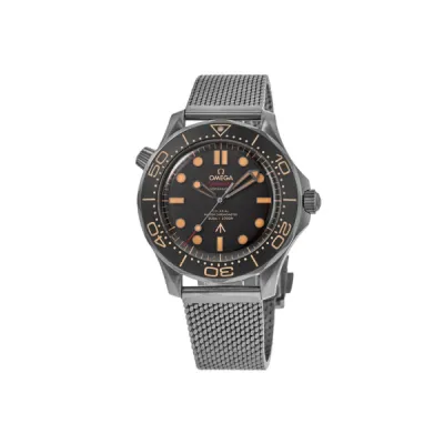 Omega Seamaster Diver 300M 007 Brown Dial Titanium Men's Watch 210.90.42.20.01.001-PO 01