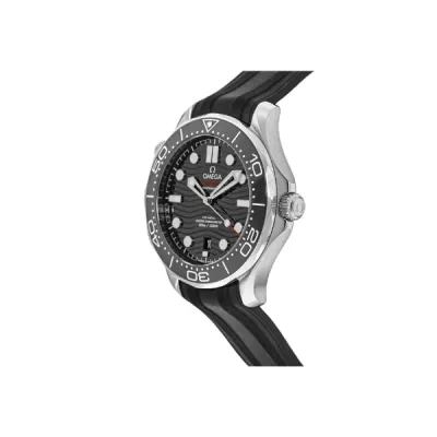 Omega Seamaster Diver 300M Automatic Black Dial Rubber Strap Men's Watch 210.32.42.20.01.001 02