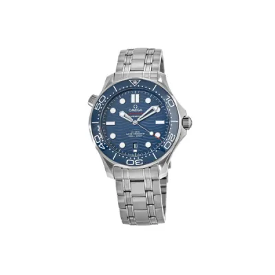 Omega Seamaster Diver 300M Blue Dial Steel Bracelet Men's Watch 210.30.42.20.03.001 01