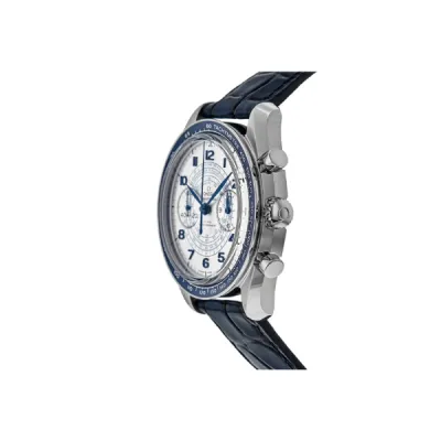 Omega Speedmaster Co-Axial 43 mm Silver Dial Leather Strap Men's Watch 329.33.43.51.02.001 02