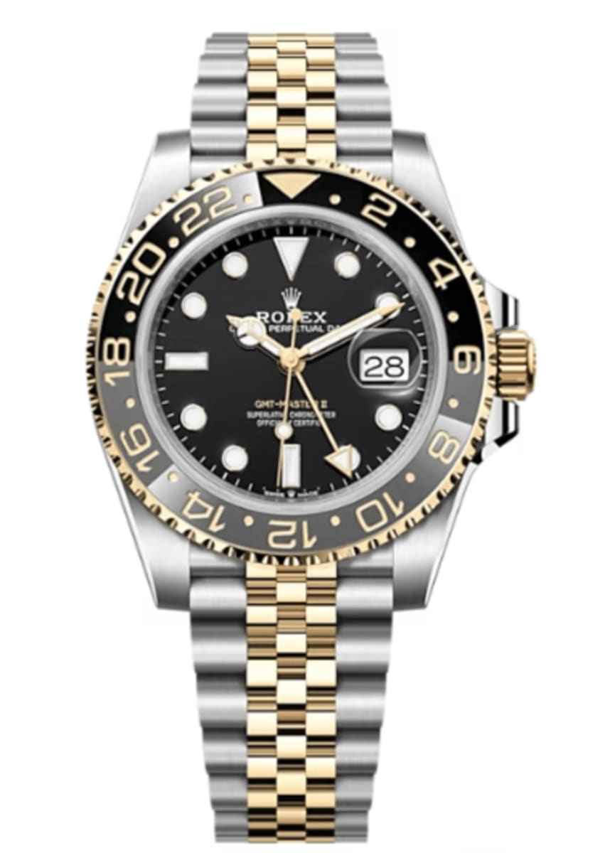 ROLEX GMT Master ll Yellow Gold and Stainless Steel M126713GRNR-0001