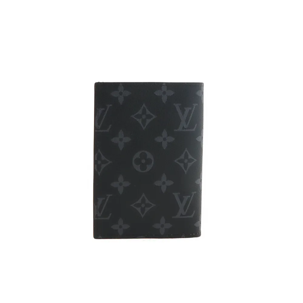 Louis Vuitton Pocket Organizer Wallet Monogram Eclipse Gaston Label Savane Yellow 230698290