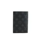 Louis Vuitton Pocket Organizer Wallet Monogram Eclipse Gaston Label Savane Yellow 230698290
