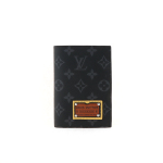 Louis Vuitton Pocket Organizer Wallet Monogram Eclipse Gaston Label Savane Yellow 230698290