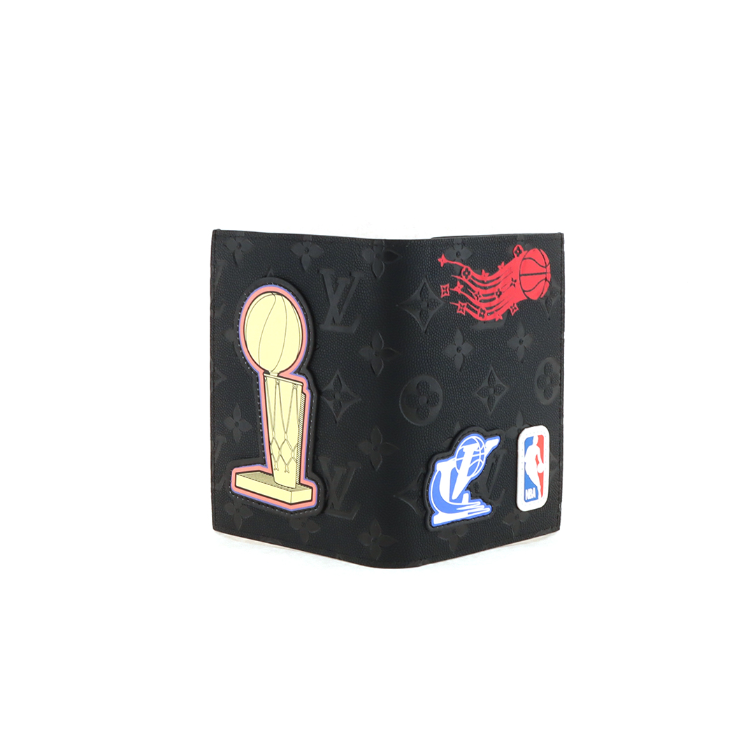 Louis Vuitton x NBA Hero Jacket Leather Multiple Wallet Monogram Black 230698290