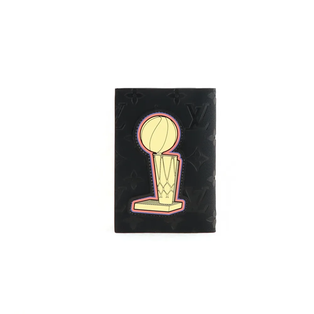 Louis Vuitton x NBA Hero Jacket Leather Multiple Wallet Monogram Black 230698290