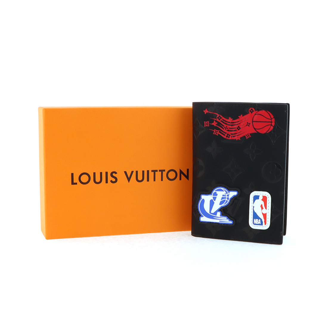 Louis Vuitton x NBA Hero Jacket Leather Multiple Wallet Monogram Black 230698290