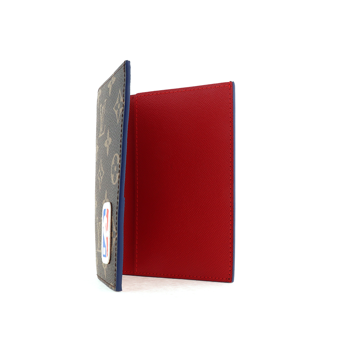 Louis Vuitton x NBA Printed Bifold Wallet Brown Red 230698290