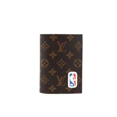 Louis Vuitton x NBA Printed Bifold Wallet Brown Red 230698290 02