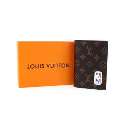 Louis Vuitton x NBA Printed Bifold Wallet Brown Red 230698290 01