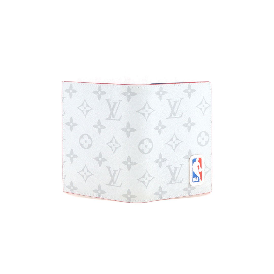 Louis Vuitton x NBA Printed Bifold Wallet White Blue 230698290
