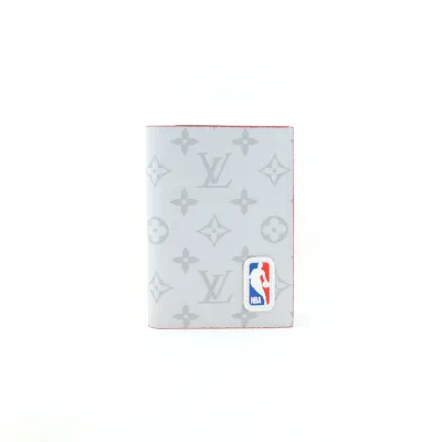 Louis Vuitton x NBA Printed Bifold Wallet White Blue 230698290 02
