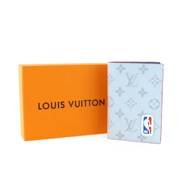 Louis Vuitton x NBA Printed Bifold Wallet White Blue 230698290 01