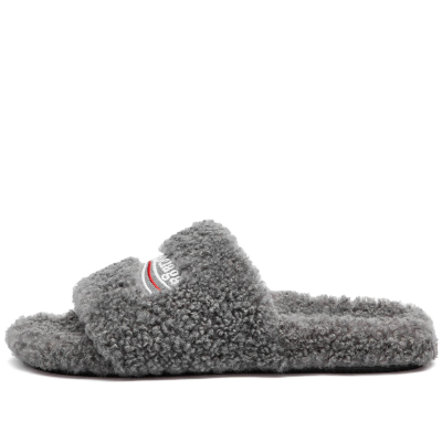 Balenciaga Furry Slide Grey （QC needs at least 5 days or more） 01