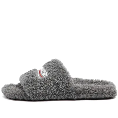 Balenciaga Furry Slide Grey （QC needs at least 5 days or more） 01