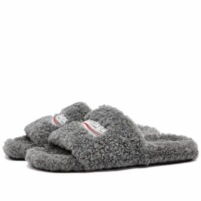 Balenciaga Furry Slide Grey （QC needs at least 5 days or more） 02