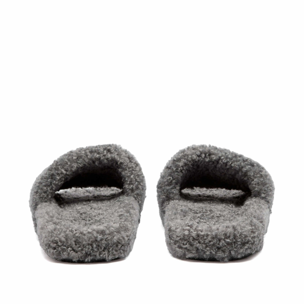Balenciaga Furry Slide Grey （QC needs at least 5 days or more）