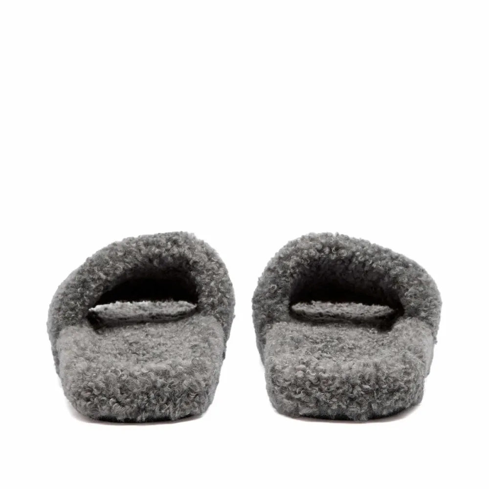Balenciaga Furry Slide Grey （QC needs at least 5 days or more）