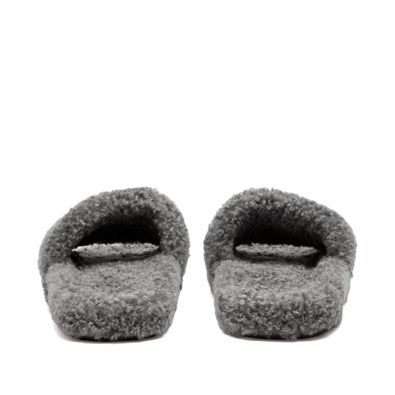 Balenciaga Furry Slide Grey （QC needs at least 5 days or more）