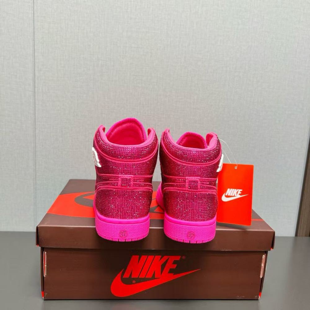 PK God Batch Air Jordan 1 Pink Jordan 1 With Sequins Custom PB250305