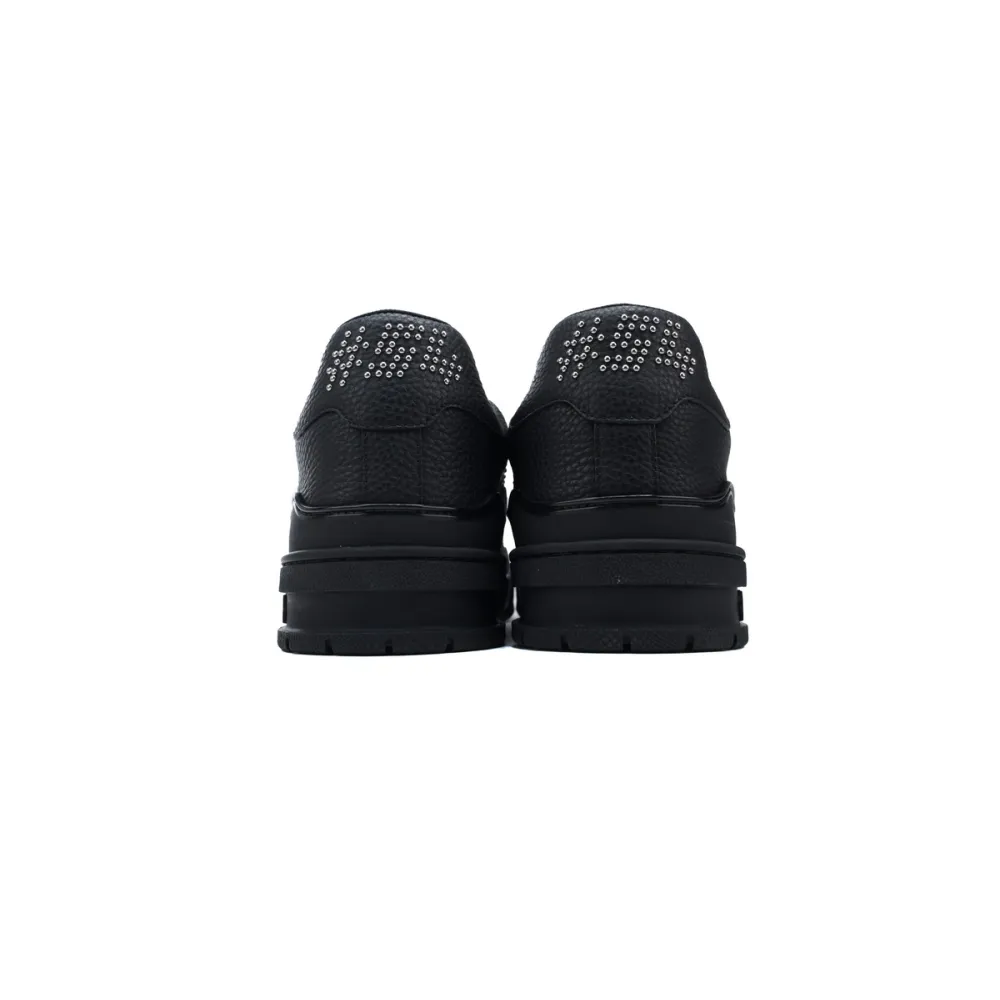 Louis Vuitton LV Trainer Sneaker Black Rivets 1ADDCJ