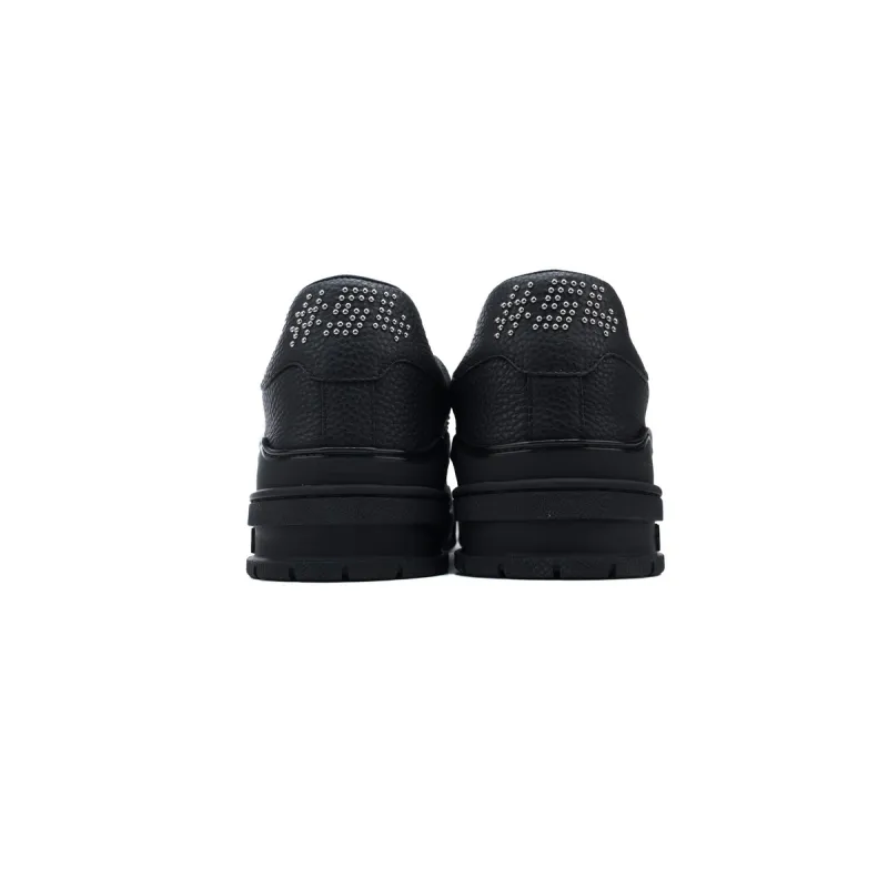 Louis Vuitton LV Trainer Sneaker Black Rivets 1ADDCJ