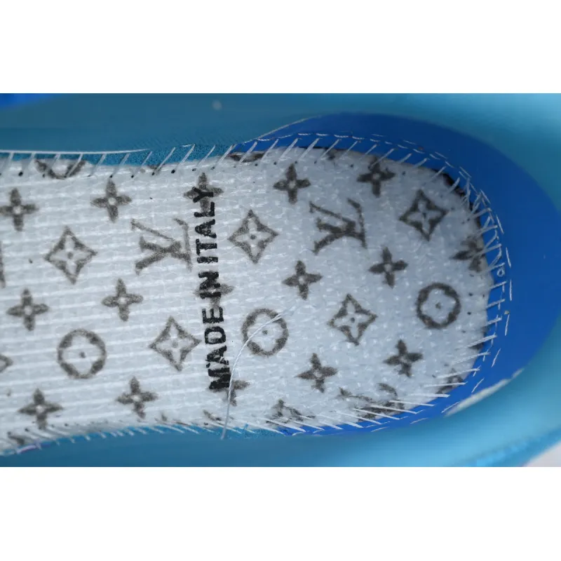 Louis Vuitton LV Trainer Sneaker Purple Blue Diamond 1ACR27