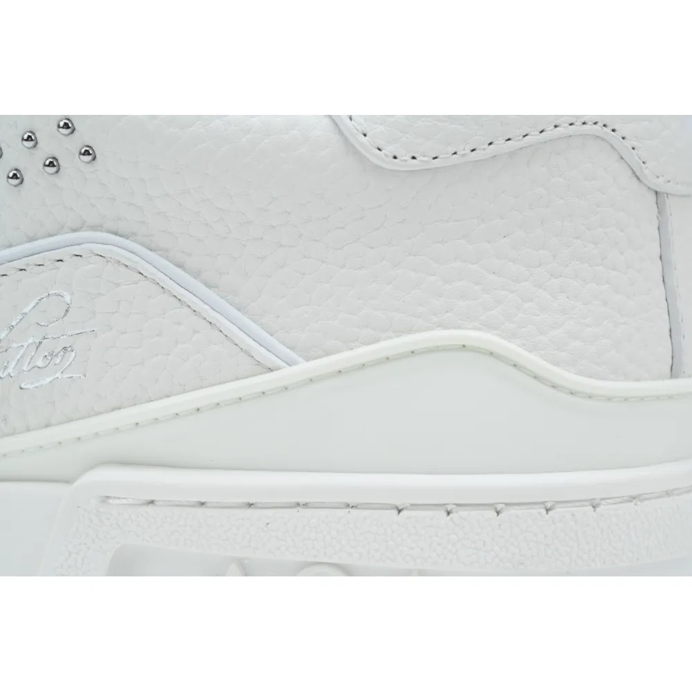 Louis Vuitton LV Trainer Sneaker White Rivets 1ADDC0