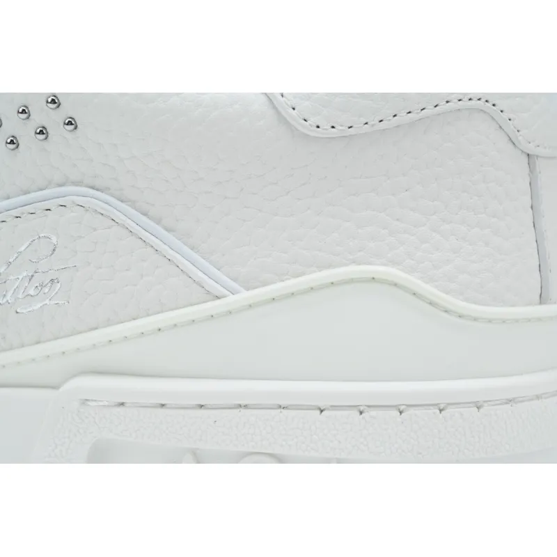 Louis Vuitton LV Trainer Sneaker White Rivets 1ADDC0